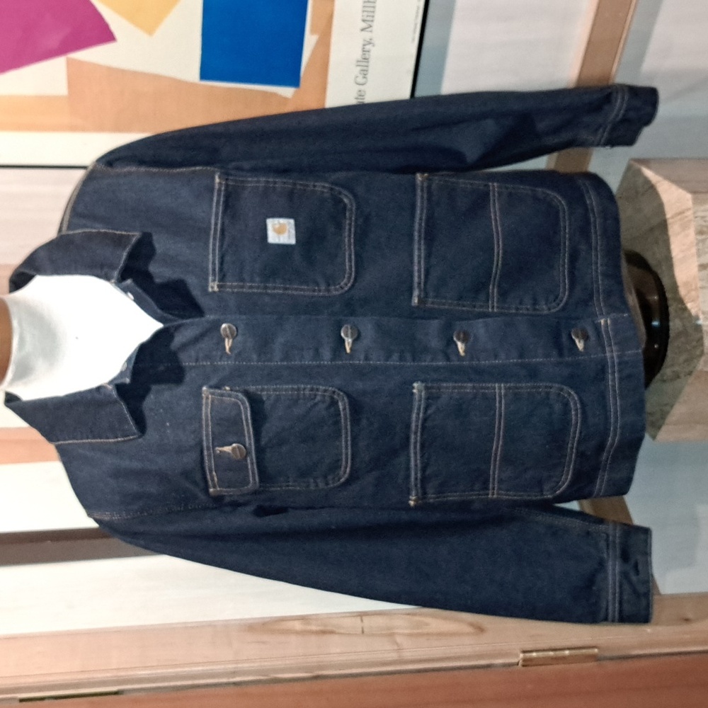 Carhartt denim chore coat L